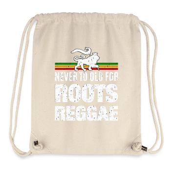 Jamais trop vieux pour le roots reggae - Sac à cordon recyclé Stanley/Stella - blanc naturel - Devant