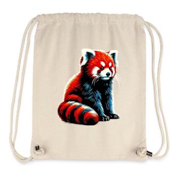 Red panda - Stanley/Stella Recycled Gym Bag - natural - Front