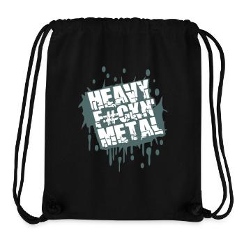 Heavy F#ckin' Metal Hard Rock Musik Graffiti Spray - Stanley/Stella recycelter Gym Bag - Schwarz - Vorne