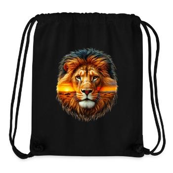 Lion - Stanley/Stella Recycled Gym Bag - black - Front