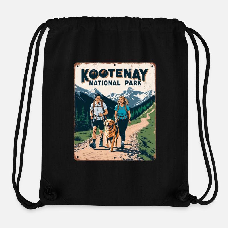 Parc national Kootenay Aventure Nature - Sac à cordon recyclé Stanley/Stella - noir