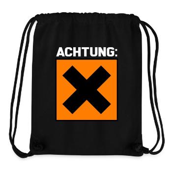 Warnung Achtung Reizend - Stanley/Stella recycelter Gym Bag - Schwarz - Vorne