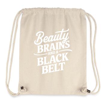 Black belt and self-confidence - Stanley/Stella Recycled Gym Bag - natural - Front