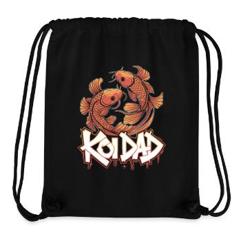 Fier amateur de carpes koï avec style - Sac à cordon recyclé Stanley/Stella - noir - Devant