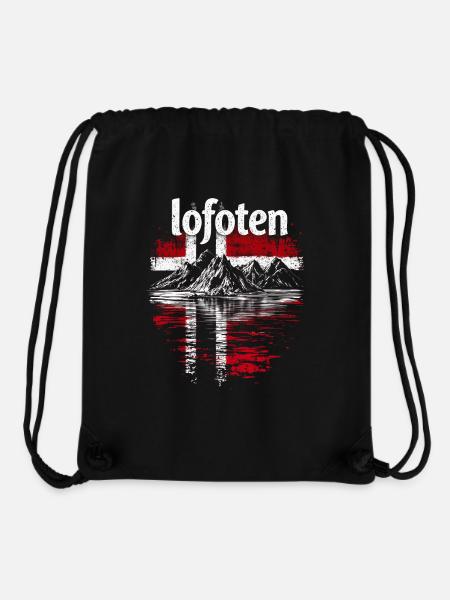 Lofoten Norwegen - Stanley/Stella recycelter Gym Bag - Schwarz