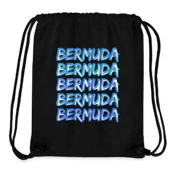 Bermuda als Reise - Stanley/Stella recycelter Gym Bag - Schwarz - Vorne