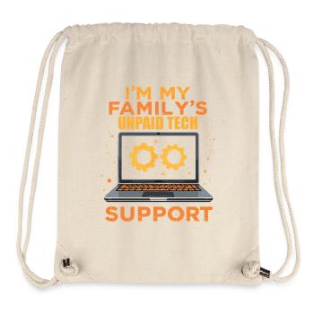 I'm My Family's Unpaid Tech Support - Funny - Stanley/Stella Recycled Gym Bag - natural - Front