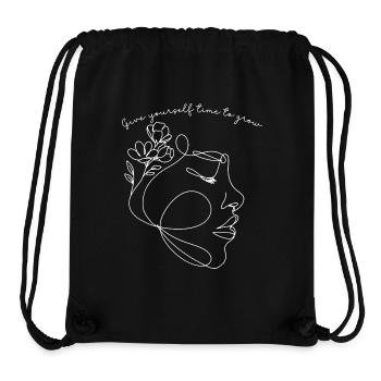 Give yourself Time to Grow - Stanley/Stella Recycled Gym Bag - black - Front