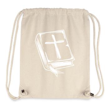 Bible with cross motif - Stanley/Stella Recycled Gym Bag - natural - Front