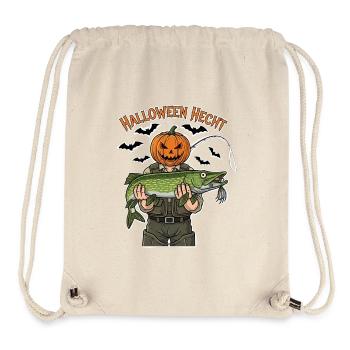 Halloween Pike Pumpkin Head - Stanley/Stella Recycled Gym Bag - natural - Front