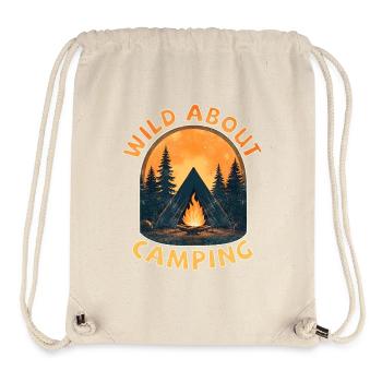 Wild about camping - Stanley/Stella Recycled Gym Bag - natural - Front