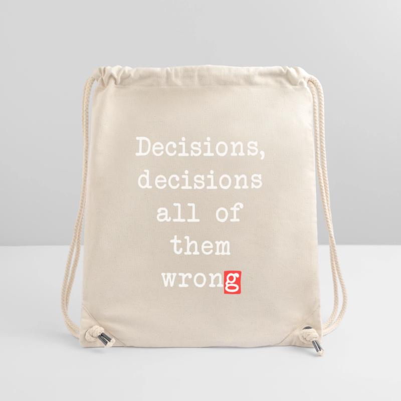 Wrong Decisions, Sarcasm & Wisdom Stanley/Stella Recycled Gym Bag
