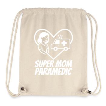 Super Mom Paramedic Ambulanz Herzdesign - Stanley/Stella recycelter Gym Bag - Naturweiß - Vorne
