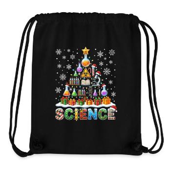 Wissenschafts Weihnachtsbaum Labor Geräte Geschenk - Stanley/Stella recycelter Gym Bag - Schwarz - Vorne