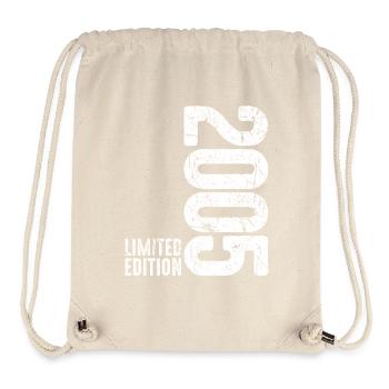 21e anniversaire Homme Femme 21 ans 2005 Anniversaire - Sac à cordon recyclé Stanley/Stella - blanc naturel - Devant