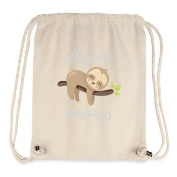 Allergic to Mornings - Stanley/Stella Recycled Gym Bag - natural - Front