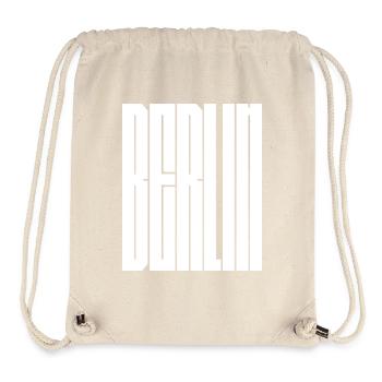 Berlin city typographic design - Stanley/Stella Recycled Gym Bag - natural - Front