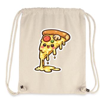 Kawaii Käse-Pizza Slice - Stanley/Stella recycelter Gym Bag - Naturweiß - Vorne