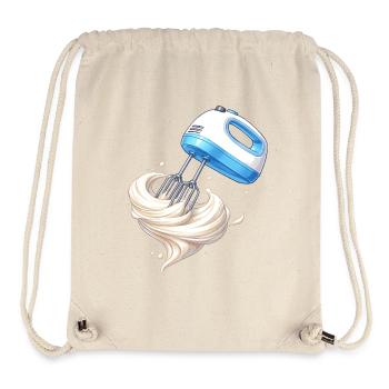 Sahne schlagen Handmixer Backen Design  - Stanley/Stella recycelter Gym Bag - Naturweiß - Vorne