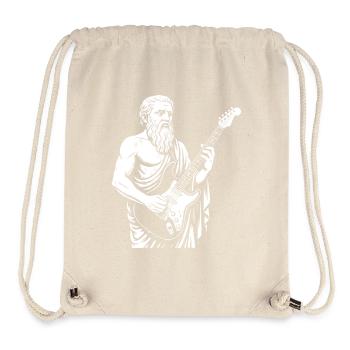 Ancient Philosopher plato plays the guitar - Stanley/Stella Recycled Gym Bag - natural - Front