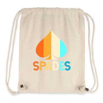 Spades of Spades Playing Card Card Game - Stanley/Stella Recycled Gym Bag - natural - Front