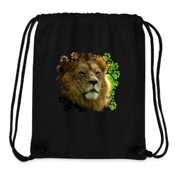 Lion - Stanley/Stella recycelter Gym Bag - Schwarz - Vorne