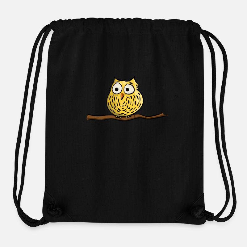 Cute owl - Stanley/Stella recycelter Gym Bag - Schwarz