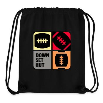 American Football Tackle Quarterback Football Time - Stanley/Stella Recycled Gym Bag - black - Front