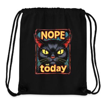Katzen Laune - Stanley/Stella recycelter Gym Bag - Schwarz - Vorne
