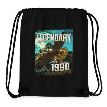 Legendary since 1990 - Stanley/Stella Recycled Gym Bag - black - Front