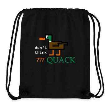 Duck Quack - Stanley/Stella Recycled Gym Bag - black - Front