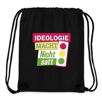 Ideologie macht nicht satt Bauernprotest Ampel - Stanley/Stella recycelter Gym Bag - Schwarz - Vorne