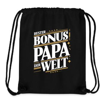 Bonus Papa - Stanley/Stella recycelter Gym Bag - Schwarz - Vorne
