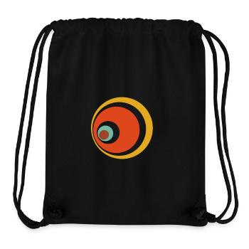 circle 60's - Sac à cordon recyclé Stanley/Stella - noir - Devant
