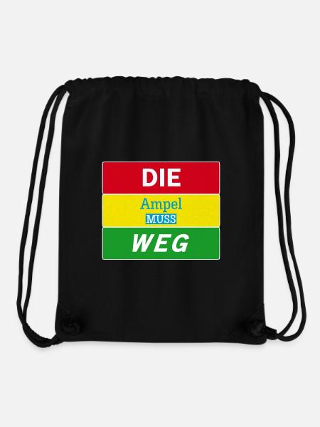 Die Ampel muss weg Bauern Protest Streik Demo - Stanley/Stella recycelter Gym Bag - Schwarz