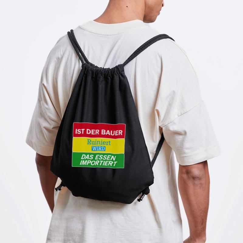 Bauernprotest Streik Demo Statement Ist der Bauer Stanley/Stella recycelter Gym Bag