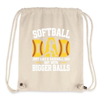 Humor Papa Softball - Stanley/Stella recycelter Gym Bag - Naturweiß - Vorne