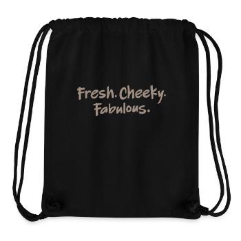 Bremen Town Musicians: Fresh. Cheeky. Fabulous! - Stanley/Stella recycelter Gym Bag - Schwarz - Vorne