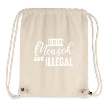 No one is illegal - FCK NZS - Stanley/Stella Recycled Gym Bag - natural - Front