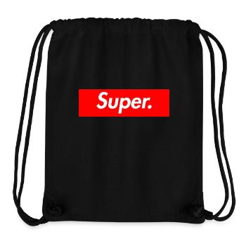 super. - Stanley/Stella recycelter Gym Bag - Schwarz - Vorne