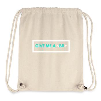 Coding Humor Funny Programmer Gift HTML Break Tag - Stanley/Stella Recycled Gym Bag - natural - Front