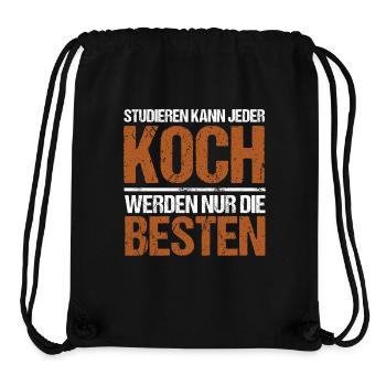 Studieren kann jeder - Koch Edition - Stanley/Stella recycelter Gym Bag - Schwarz - Vorne