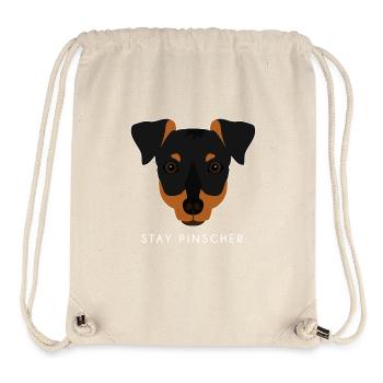 pinscher - Stanley/Stella recycelter Gym Bag - Naturweiß - Vorne