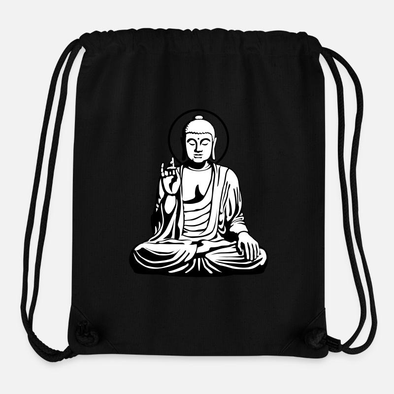 Young Buddha No.1_2c - Stanley/Stella recycelter Gym Bag - Schwarz