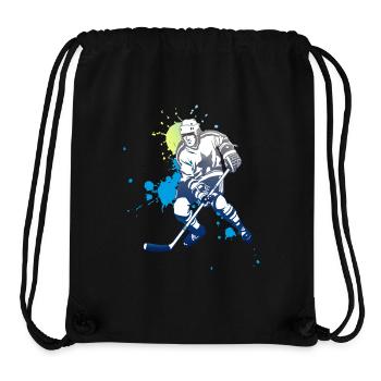 eishockey meisterschaft puck angriff cool Eisbären - Stanley/Stella recycelter Gym Bag - Schwarz - Vorne