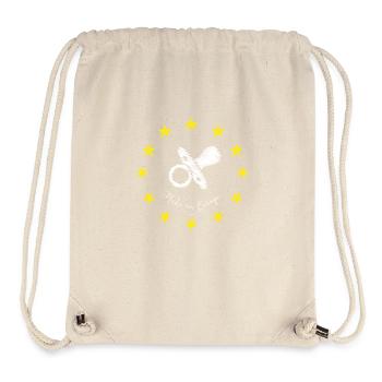 made in Europe Brüssel baby schnuller love EU lol - Stanley/Stella recycelter Gym Bag - Naturweiß - Vorne