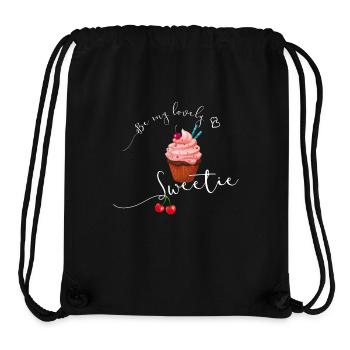sweetie muffin amour de petit gâteau rose cerise LOL - Sac à cordon recyclé Stanley/Stella - noir - Devant