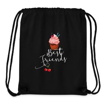 sweet cupcake süßer beste Freunde freundschaft - Stanley/Stella recycelter Gym Bag - Schwarz - Vorne