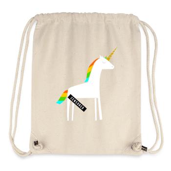 Dirty Unicorn / Funny / provocative - Stanley/Stella Recycled Gym Bag - natural - Front