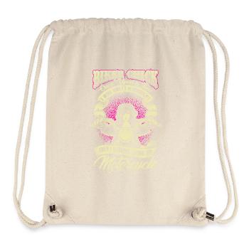 Biker Chick - Once Upon A Time - EN - Stanley/Stella recycelter Gym Bag - Naturweiß - Vorne